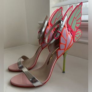 SOPHIA WEBSTER WOMEN'S CHIARA BUTTERFLY  MULTICOLOR  HEELS SANDALS 35